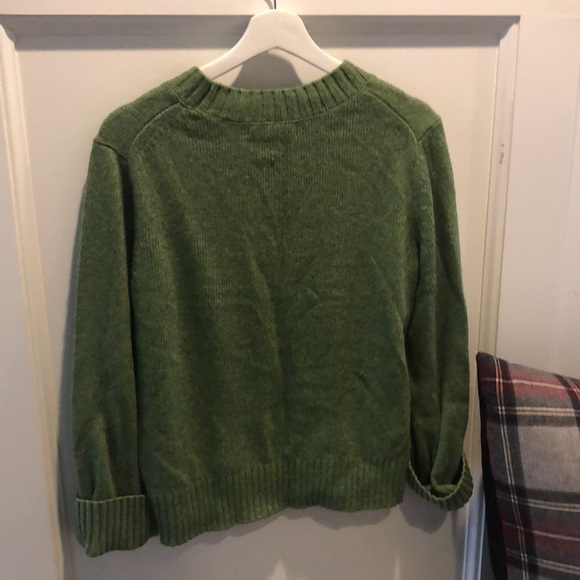 Banana Republic green wide cuff sweater, boxy/oversized fit, new with tags - Picture 5 of 6